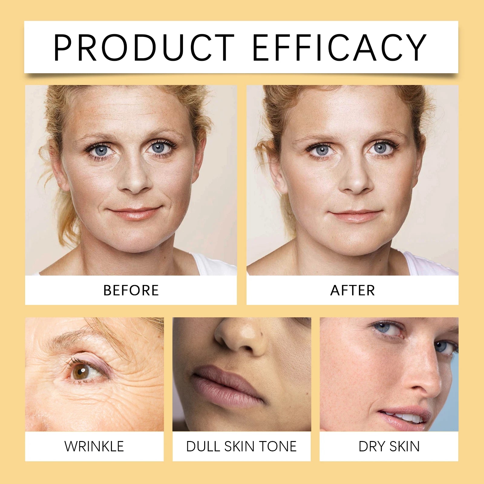 HOYGI — Ginseng Power Firming Serum — Before and after skin firming results