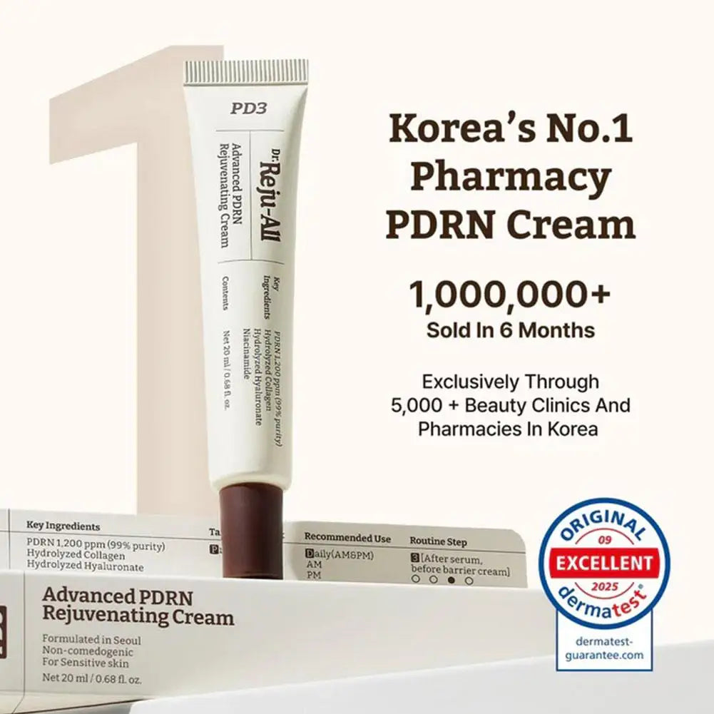 Advanced PDRN cream with niacinamide and collagen for skin repair and firming