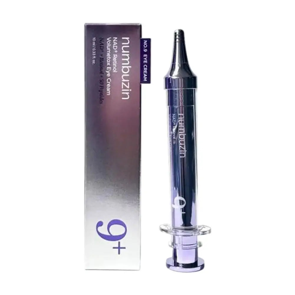 NUMBUZIN No.9+ Time-Reversing Complete Skincare Set — Retinol & PDRN — Product benefits and complete routine infographic