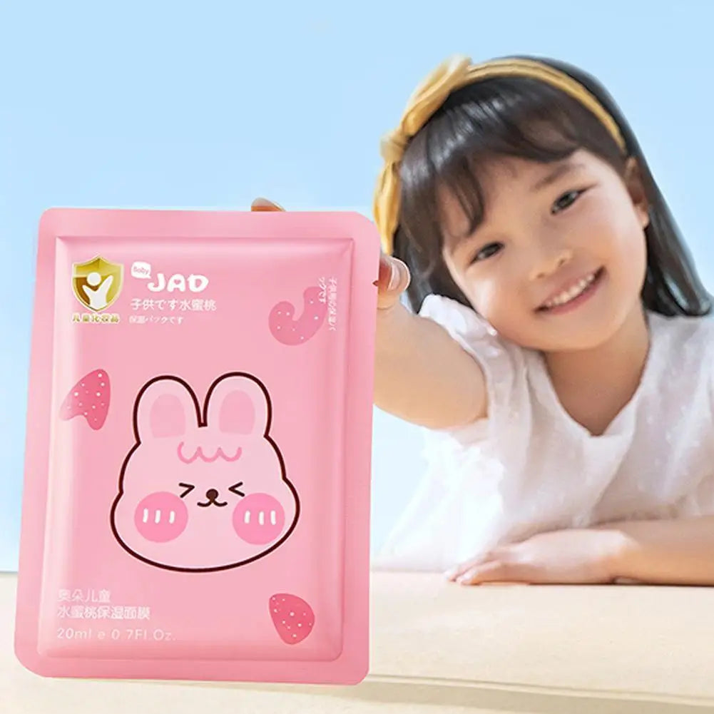 Cute animal cartoon kids face mask for gentle moisturising