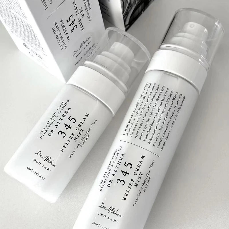 Skincare set with antioxidant cream, face repair cream, vitamin C essence, and moisturizing spray