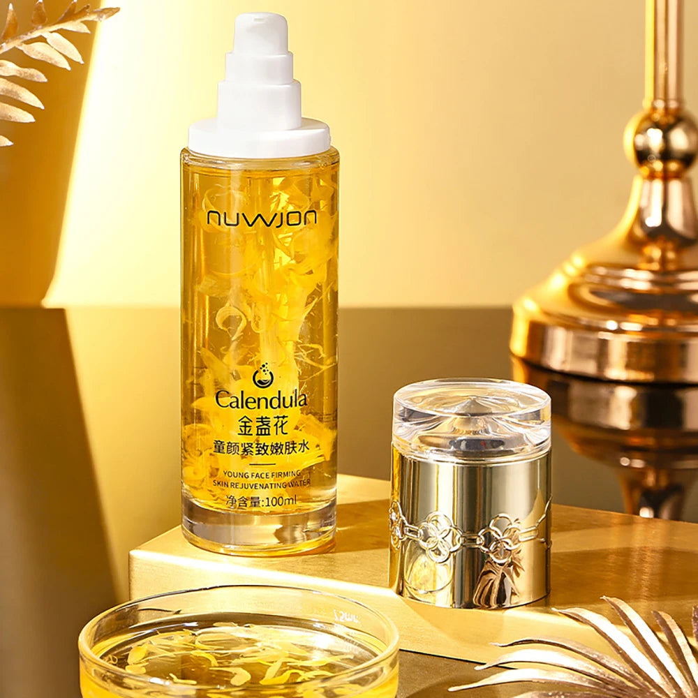 NUWJON Calendula toner bottle and matching packaging