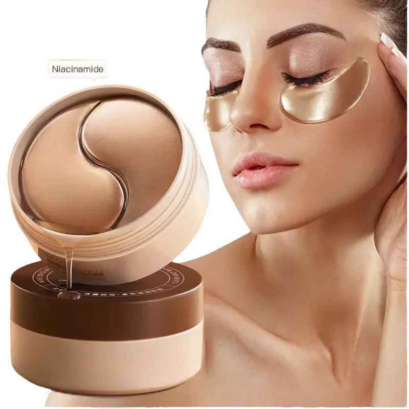 Under-eye mask formulated with caffeine and nicotinamide for firming