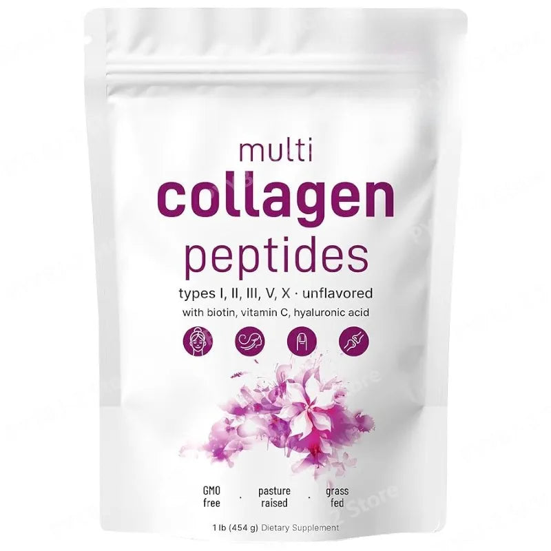 Multi Collagen Peptides Powder — 1 lb & 2 lb Options — product photograph 1