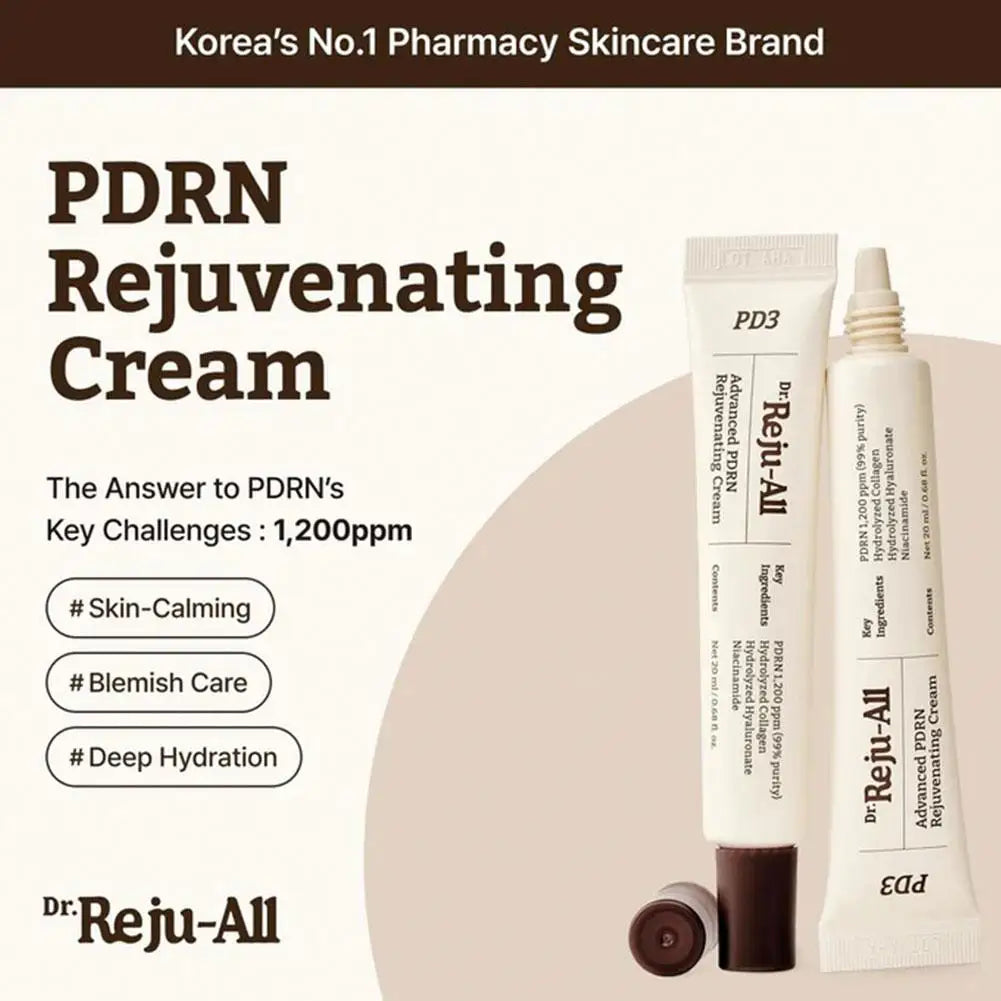 Advanced PDRN cream with niacinamide and collagen for skin repair and firming