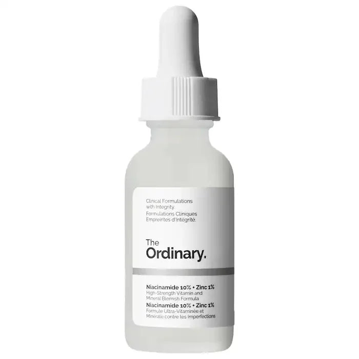 SkinSwaag Beauty The Ordinary Niacinamide 10% + Zinc 1% Serum — niacinamide + zinc — product on white background