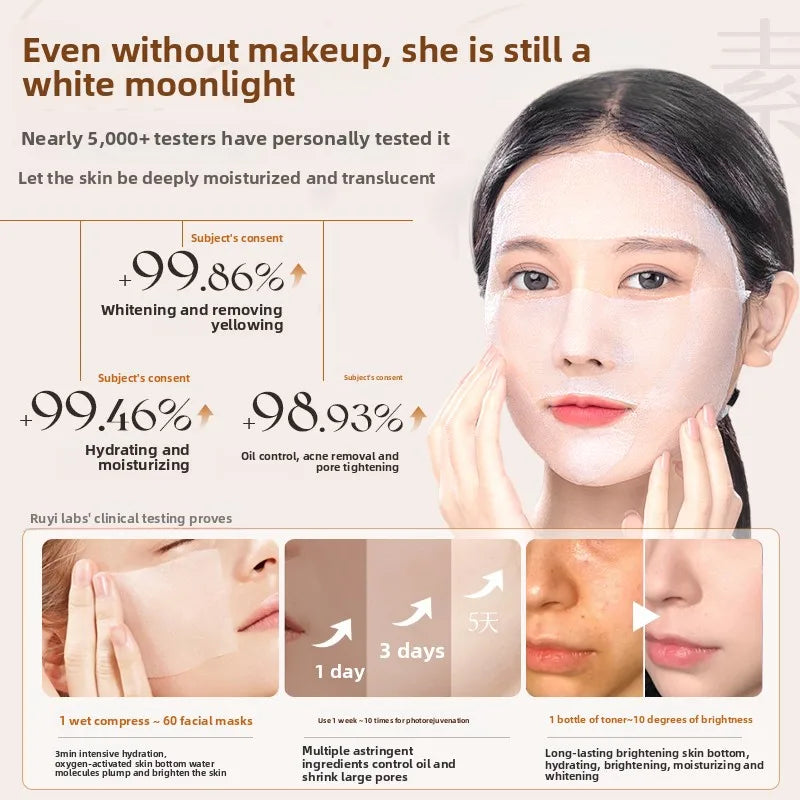 RUYI Arbutin Toner Radiant Water Hydrating Moisturizing Essence Yellowing Removal Brightening Pore Shrinking for Skin Care