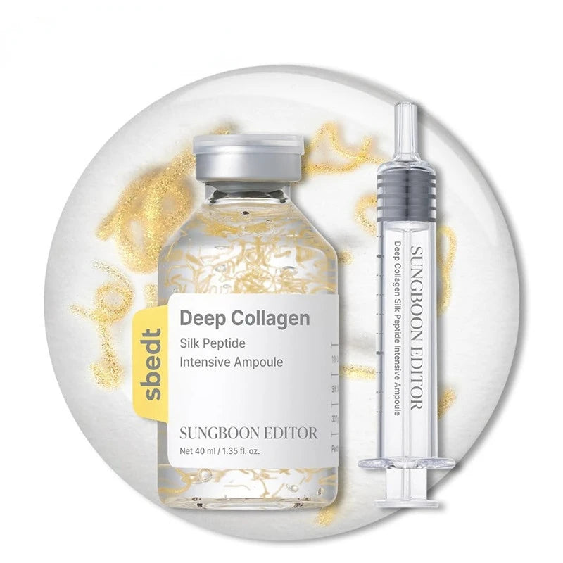 Collagen silk peptide PDRN retinol skincare set with multiple products