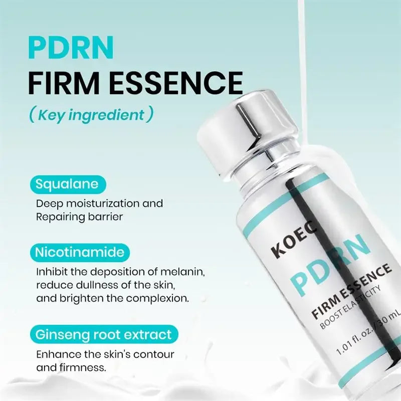 Skincare serum set with microneedle applicator and PDRN ampoules