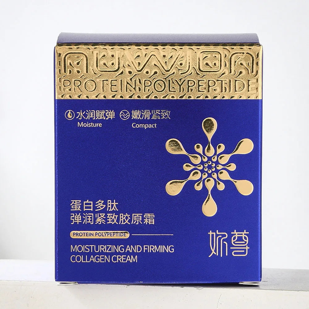 Protein Peptide Elastic Firming Collagen Cream Moisturizing Reduce Fine Lines Brightening Skin Beauty Face Cream Korea Skincare