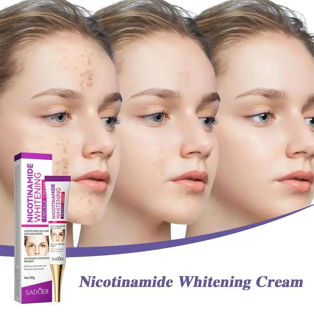 Face cream jar for dark spots and freckles