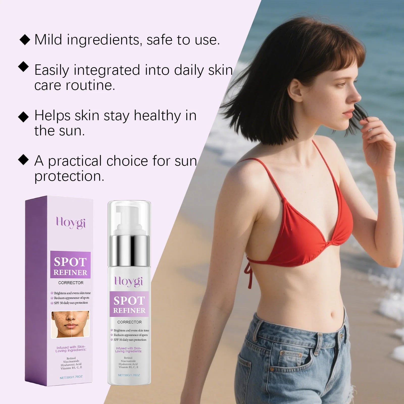 HOYGI — Black Spot Removal Cream — Spot treatment application on skin