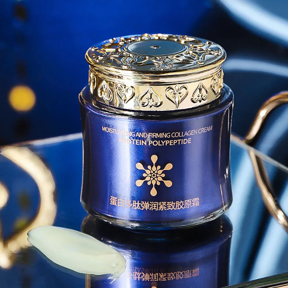 Protein Peptide Elastic Firming Collagen Cream Moisturizing Reduce Fine Lines Brightening Skin Beauty Face Cream Korea Skincare