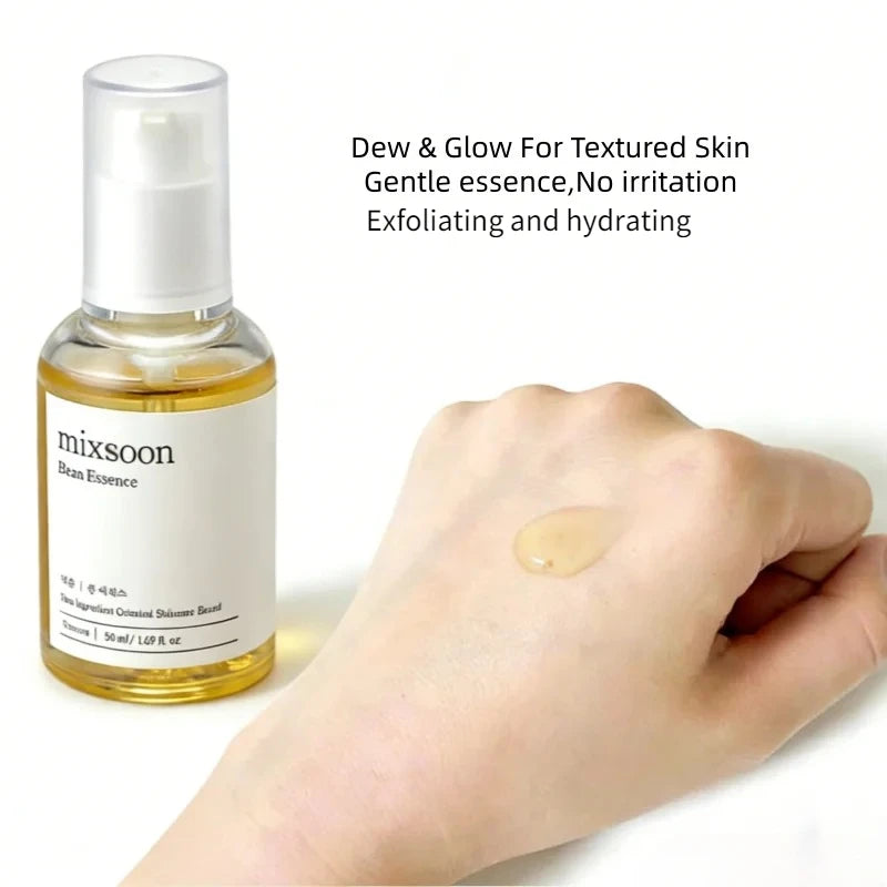 Mixsoon Bean Essence Pore Refining Serum — Bean Essence — Serum applied on skin pore refining demo