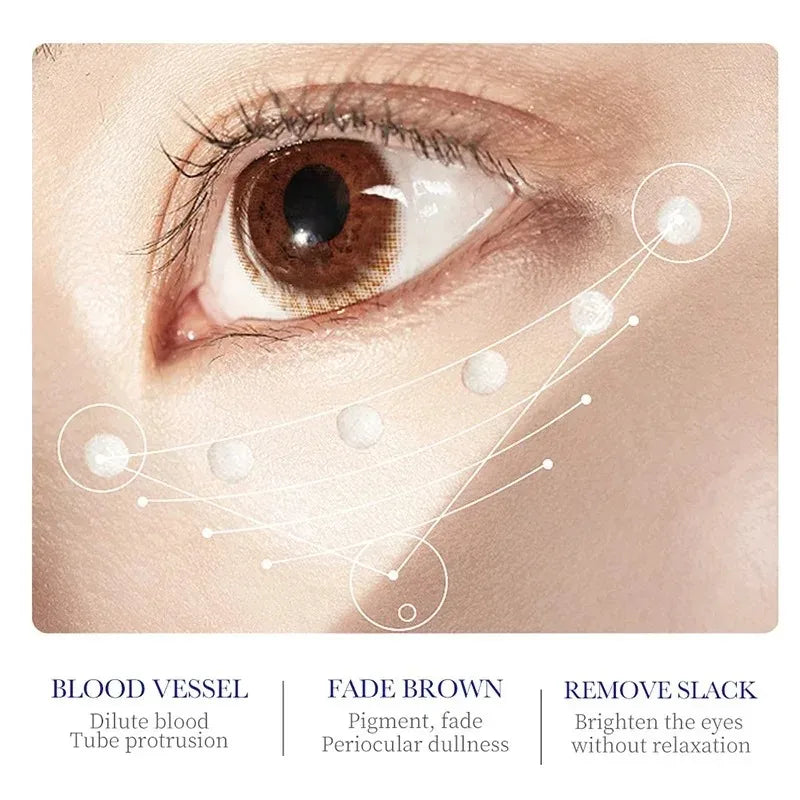 Collagen skin care set with eye cream and moisturizing face cream for dark circles and anti-aging.
