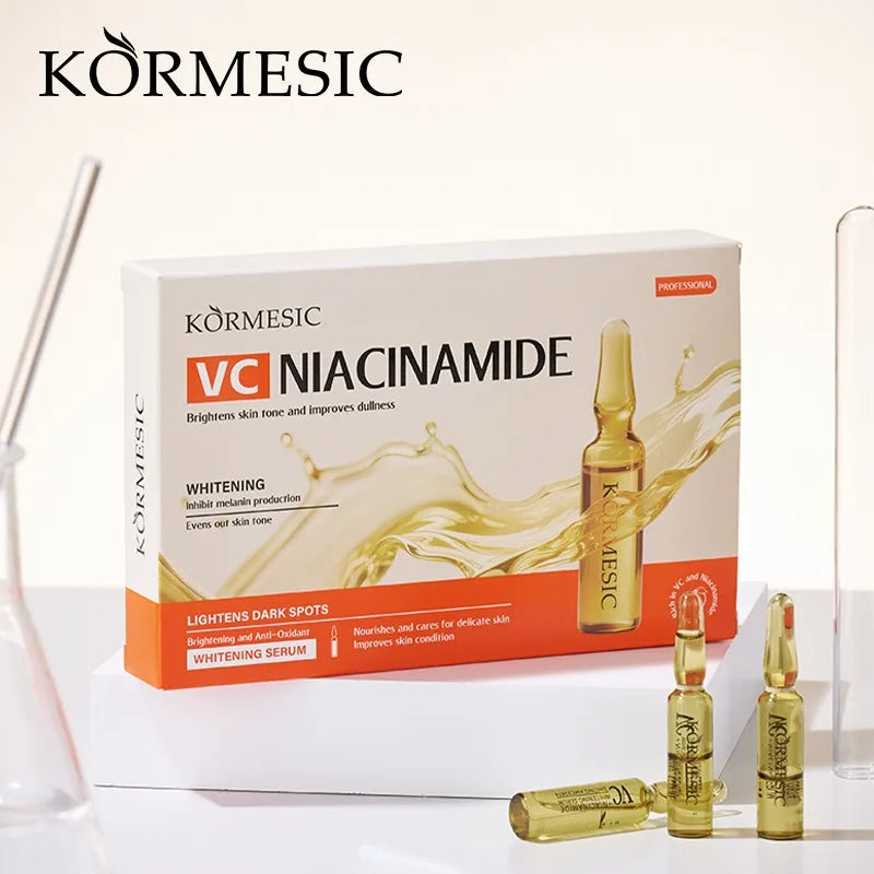 KORMESIC Vitamin C Nicotinamide Brightening Serum Set — Vitamin C & Nicotinamide — Serum bottle set on white background