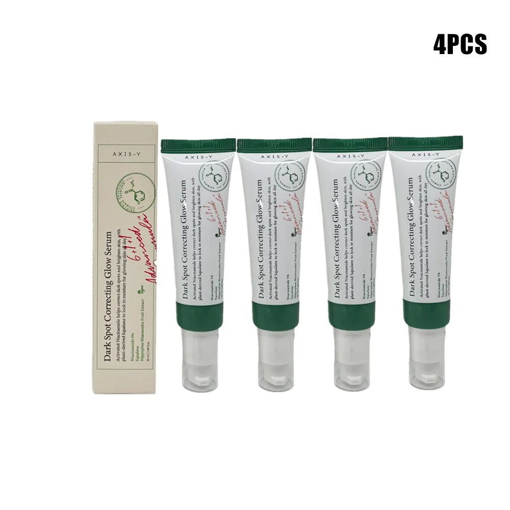 Dark spot correcting glow serum bottle with dropper