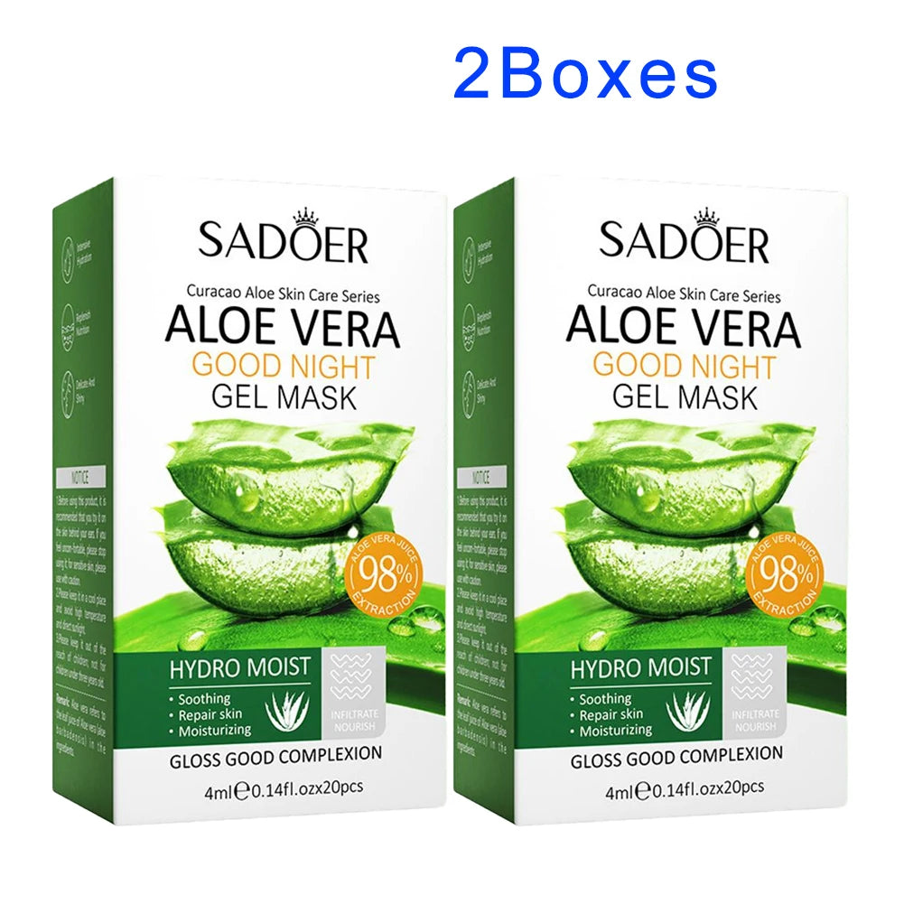 Aloe vera collagen gel overnight sleeping mask jar
