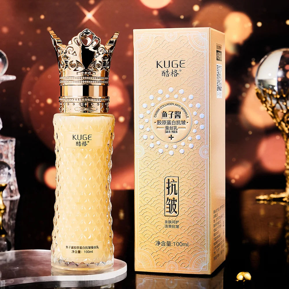 Caviar Collagen Anti Wrinkle Face Lotion Tightening Lifting Face Care Toner Moisturizing Oil Control Beauty korean skin care Set