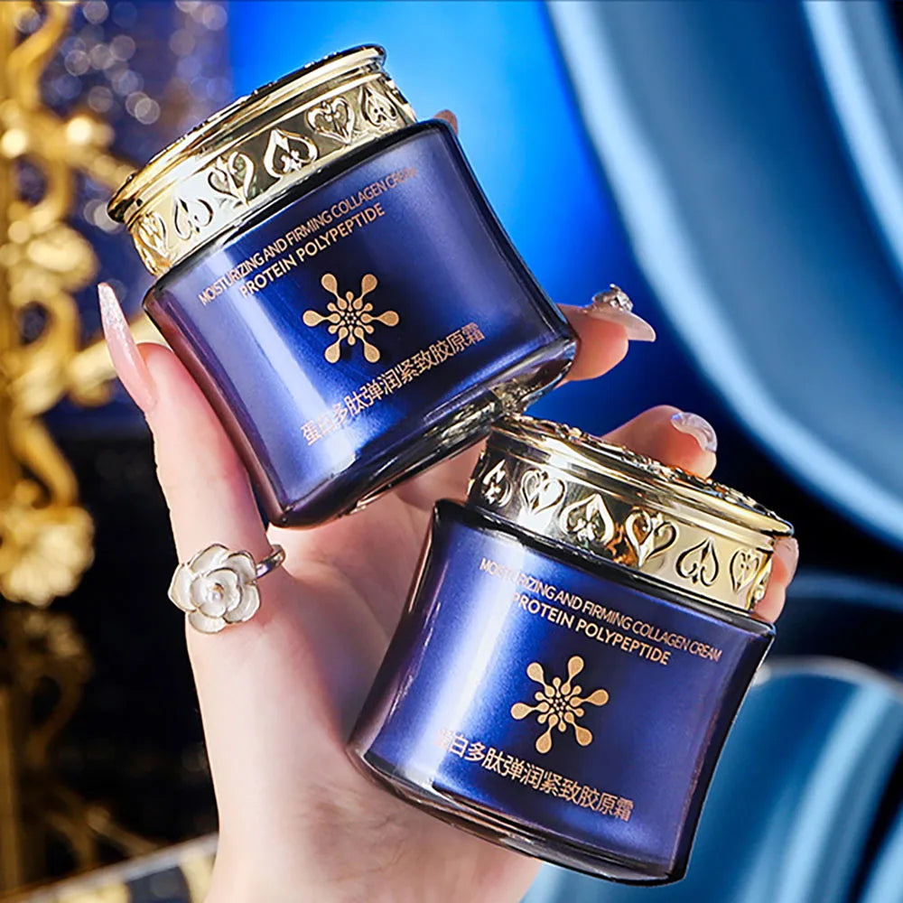 Protein Peptide Elastic Firming Collagen Cream Moisturizing Reduce Fine Lines Brightening Skin Beauty Face Cream Korea Skincare