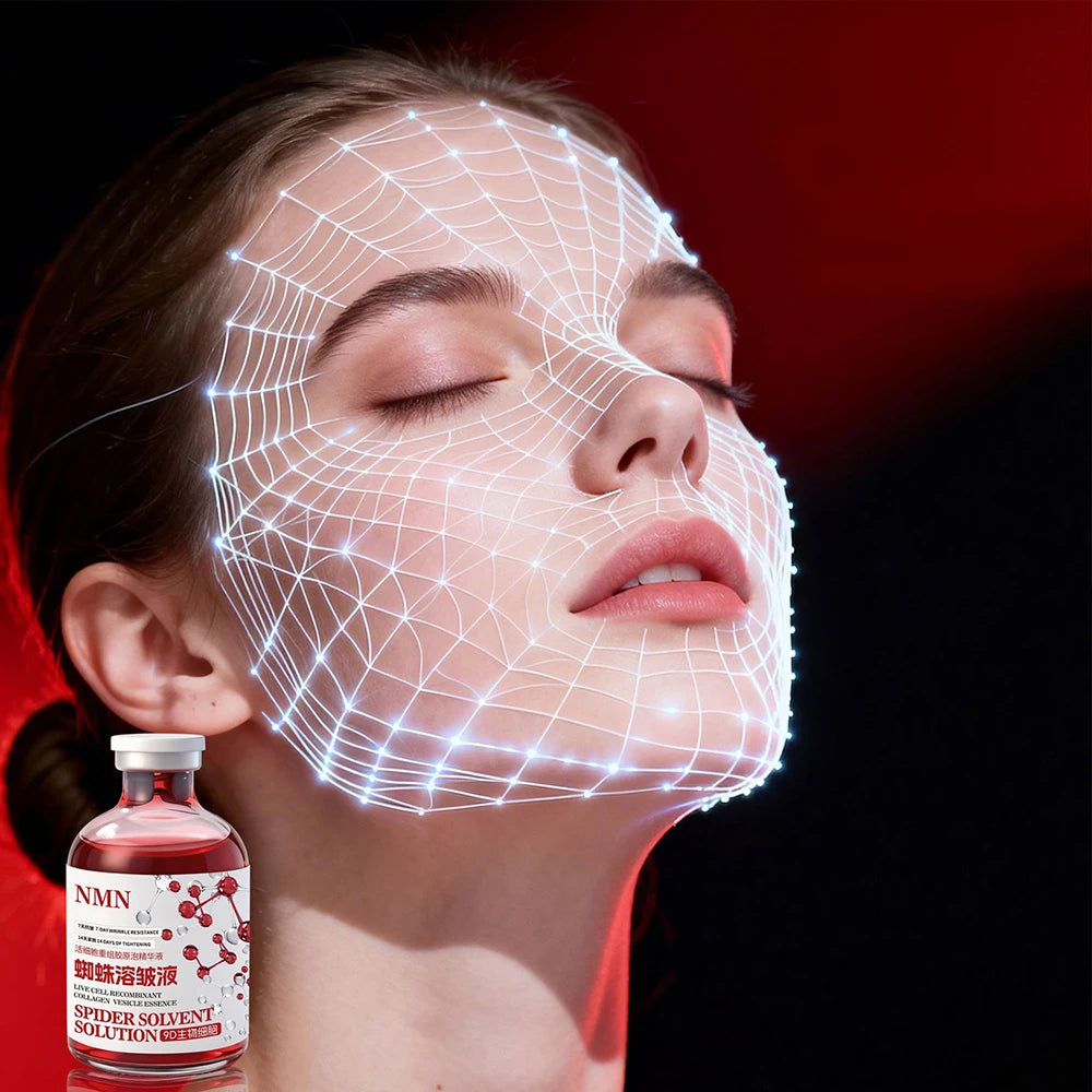 SkinSwaag Beauty — NMN Collagen Firming Serum — Serum dropper and texture detail