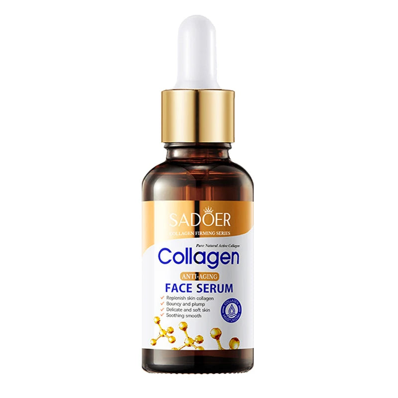 Collagen nourishing firming facial essence serum bottle