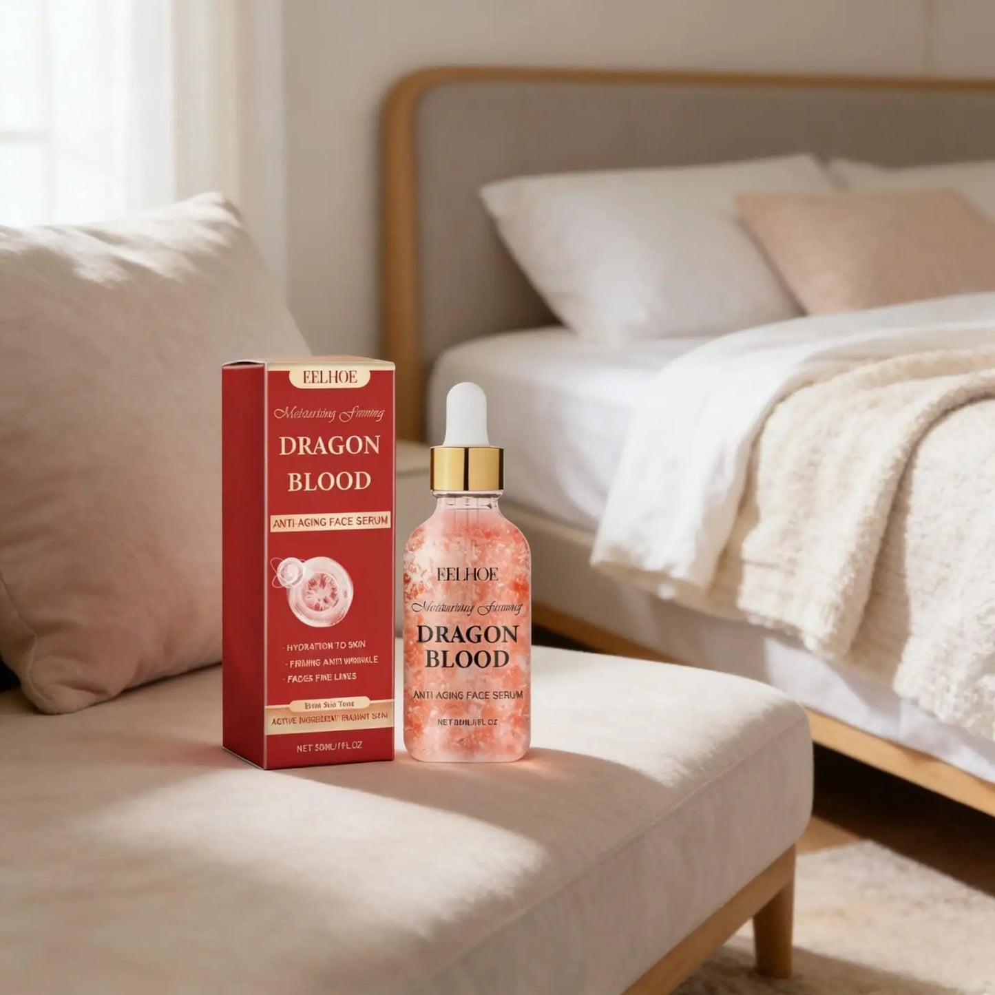 EELHOE — Dragon Blood Serum — Before and after skin firming results
