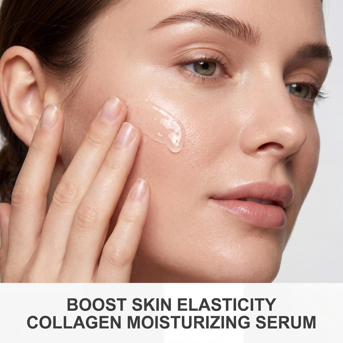 Collagen silk peptide face firming serum bottle