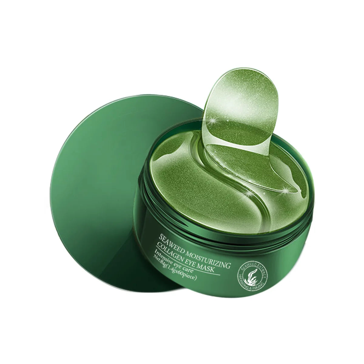 Under-eye gel patches with seaweed collagen and niacinamide for firming