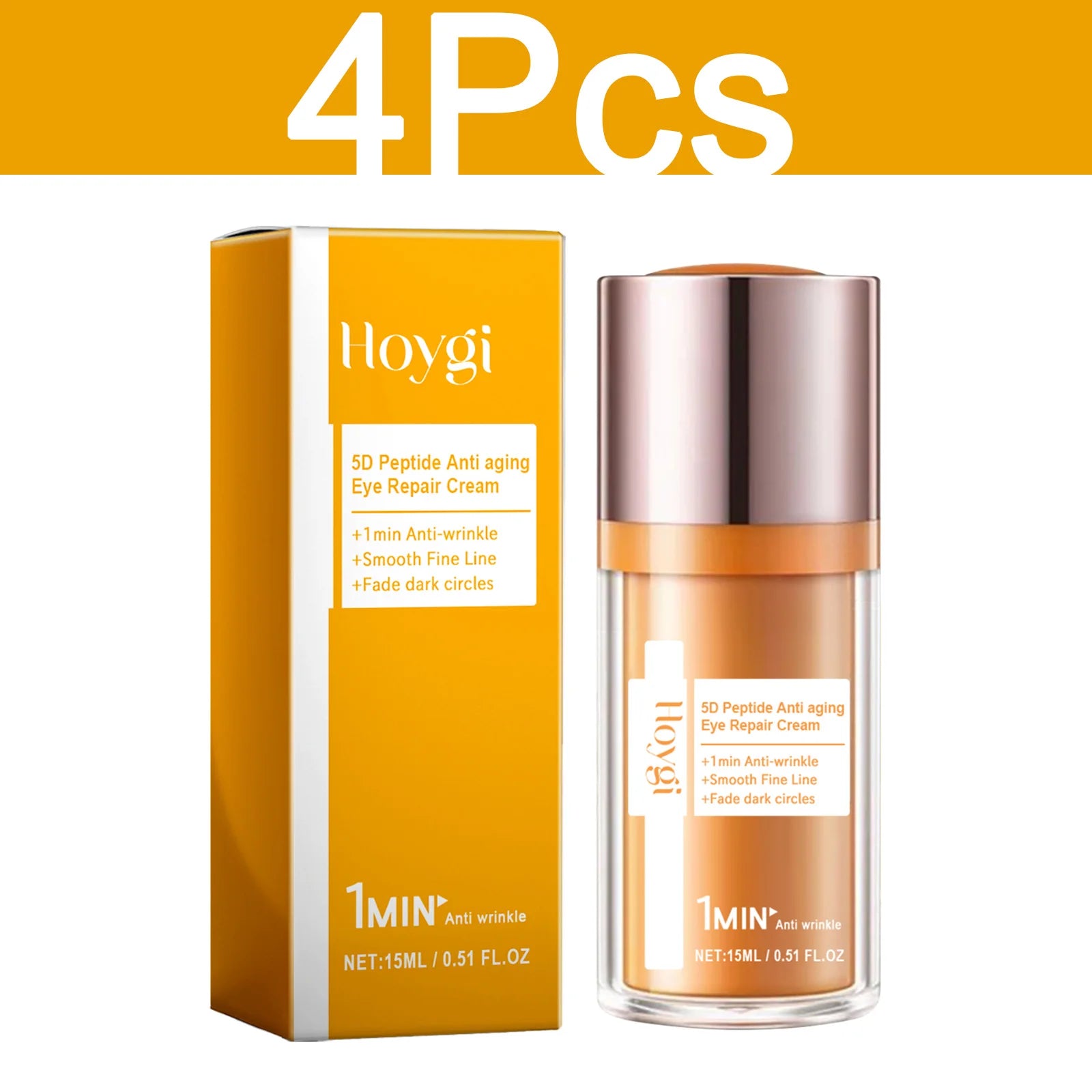 Hoygi 5D Peptide Eye Cream — 5D peptide complex — tube with applicator tip
