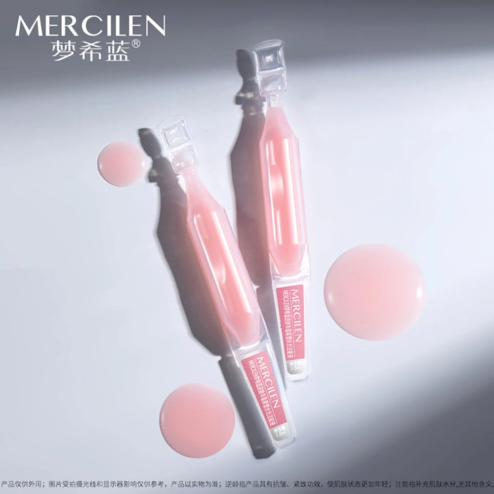 MERCILEN — Salmon PDRN Collagen Serum — Serum dropper and texture detail