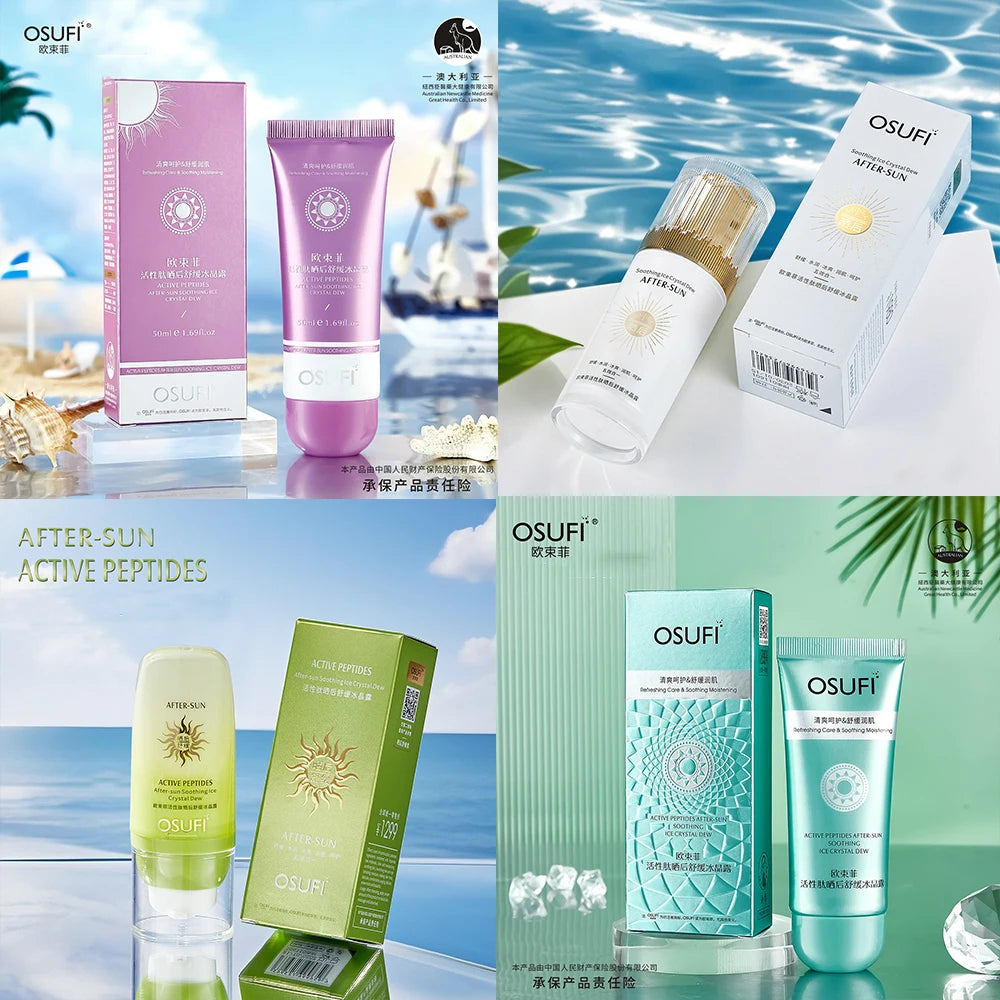 OSUFI Active Peptide Soothing Ice Crystal Dew After Sunburn Moisturizing Revitalizing Cream Face Cream Korea Skincare Products