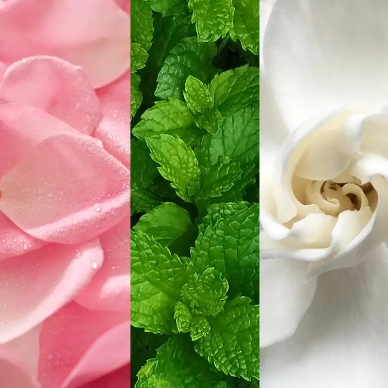 Rose water herb face spray bottle for hydrating and refreshing skin