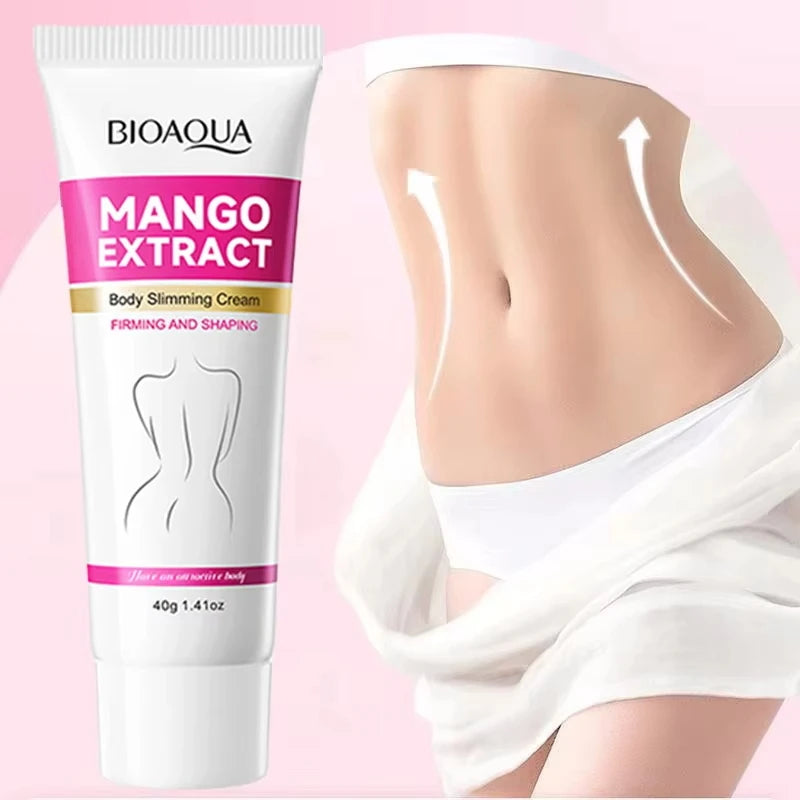 BIOAQUA Niacinamide Cellulite Firming Slimming Cream — Niacinamide — White and green tube on white background