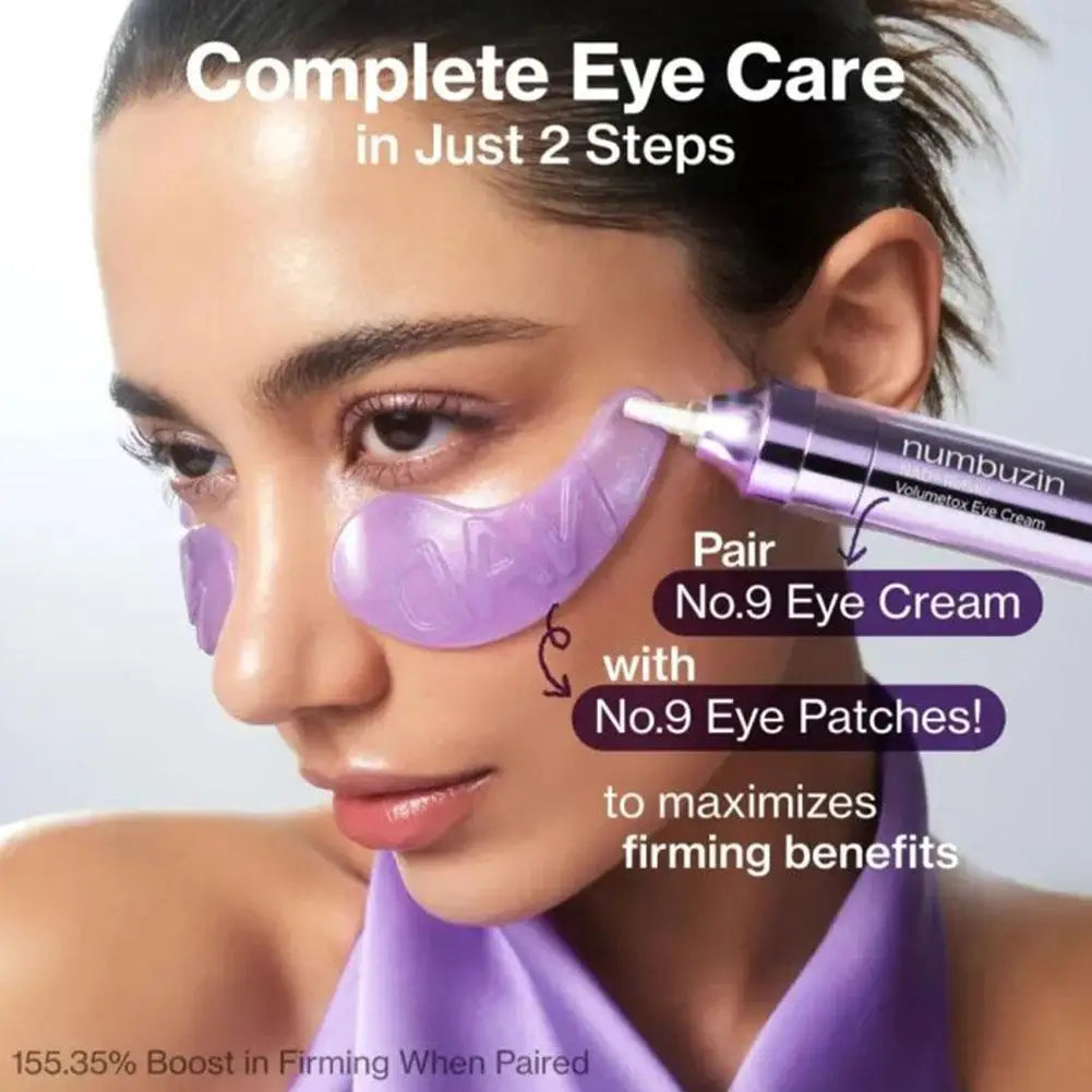 Retinol eye care set with liquid serum and brightening eye cream