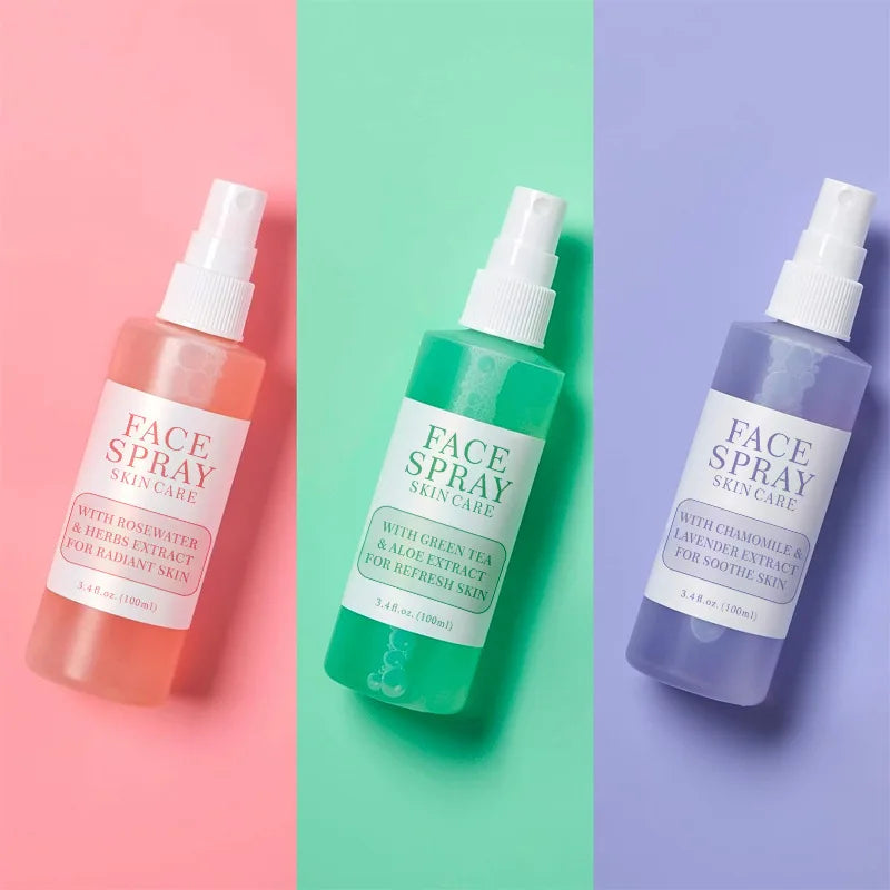 Rose water hydrating face spray in a 100ml bottle