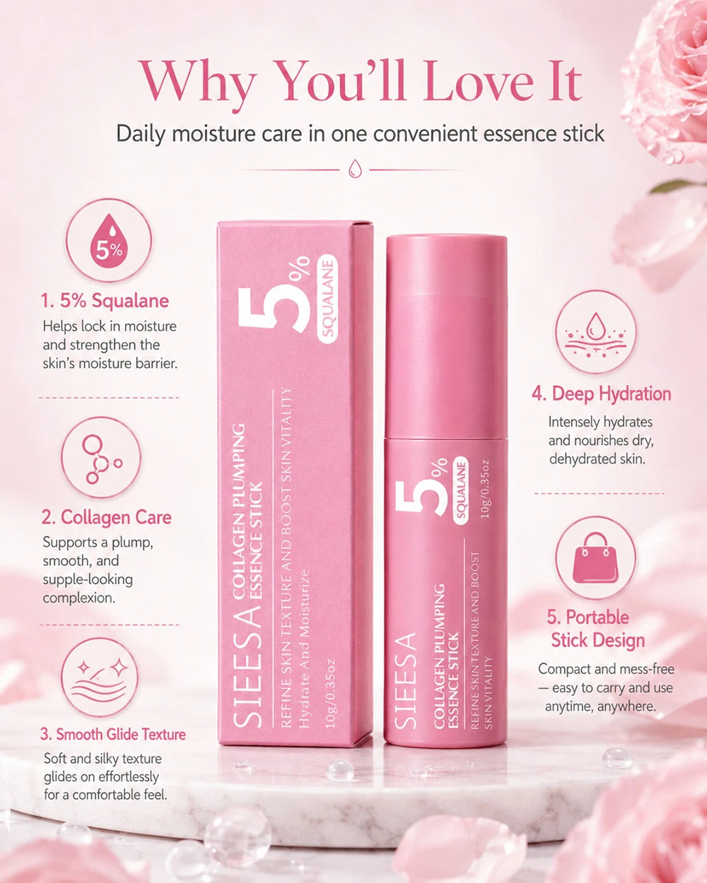 Facial Massage Cream Moisturizing Face Care Collagen Rich Essence Stick Firming Lifting Multi Effect Face Cream Skincare Cream