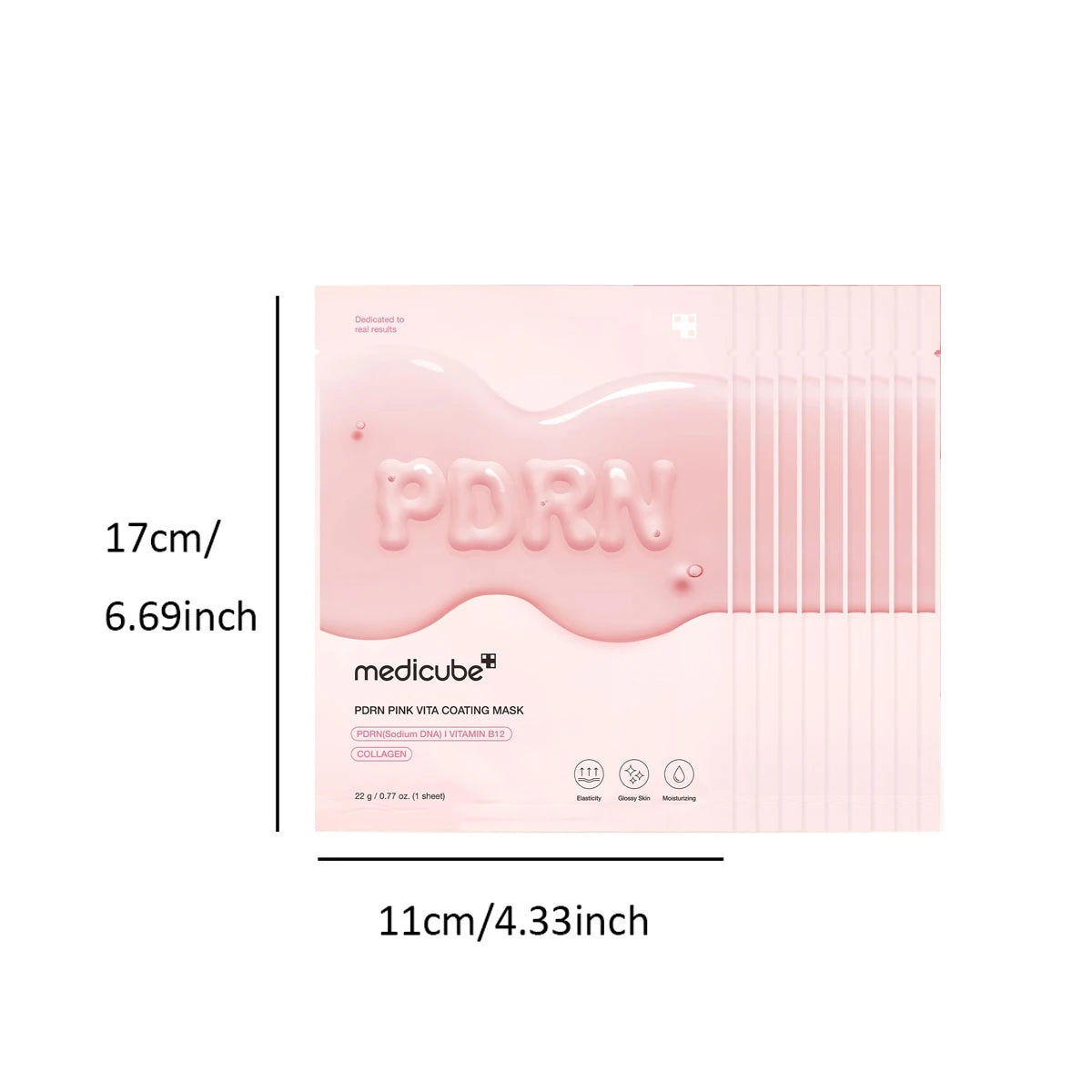 Sheet mask infused with salmon DNA PDRN and pink vita complex