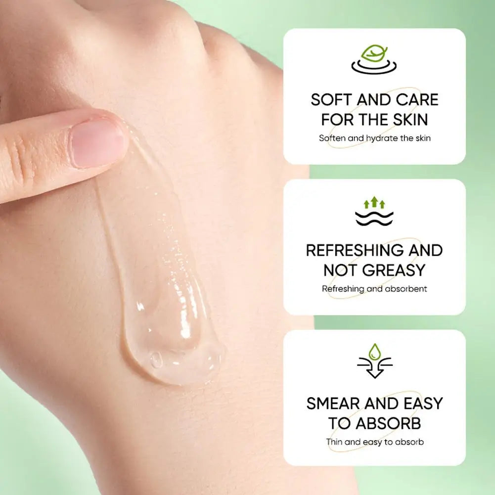 Overnight sleeping gel mask with aloe vera and collagen in a white cosmetic jar