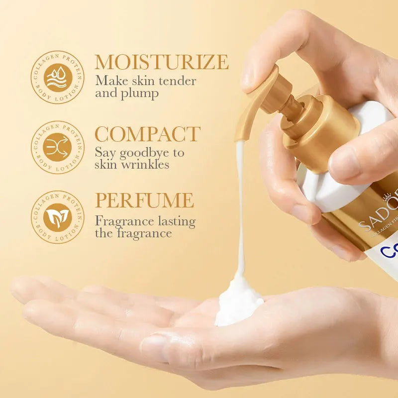 Collagen milk face and body cream for whitening, moisturizing and lightening skin care