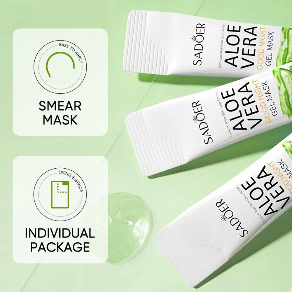 Aloe vera collagen gel overnight sleeping mask container