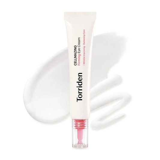 Firming low molecular collagen eye cream container for lifting and depuffing