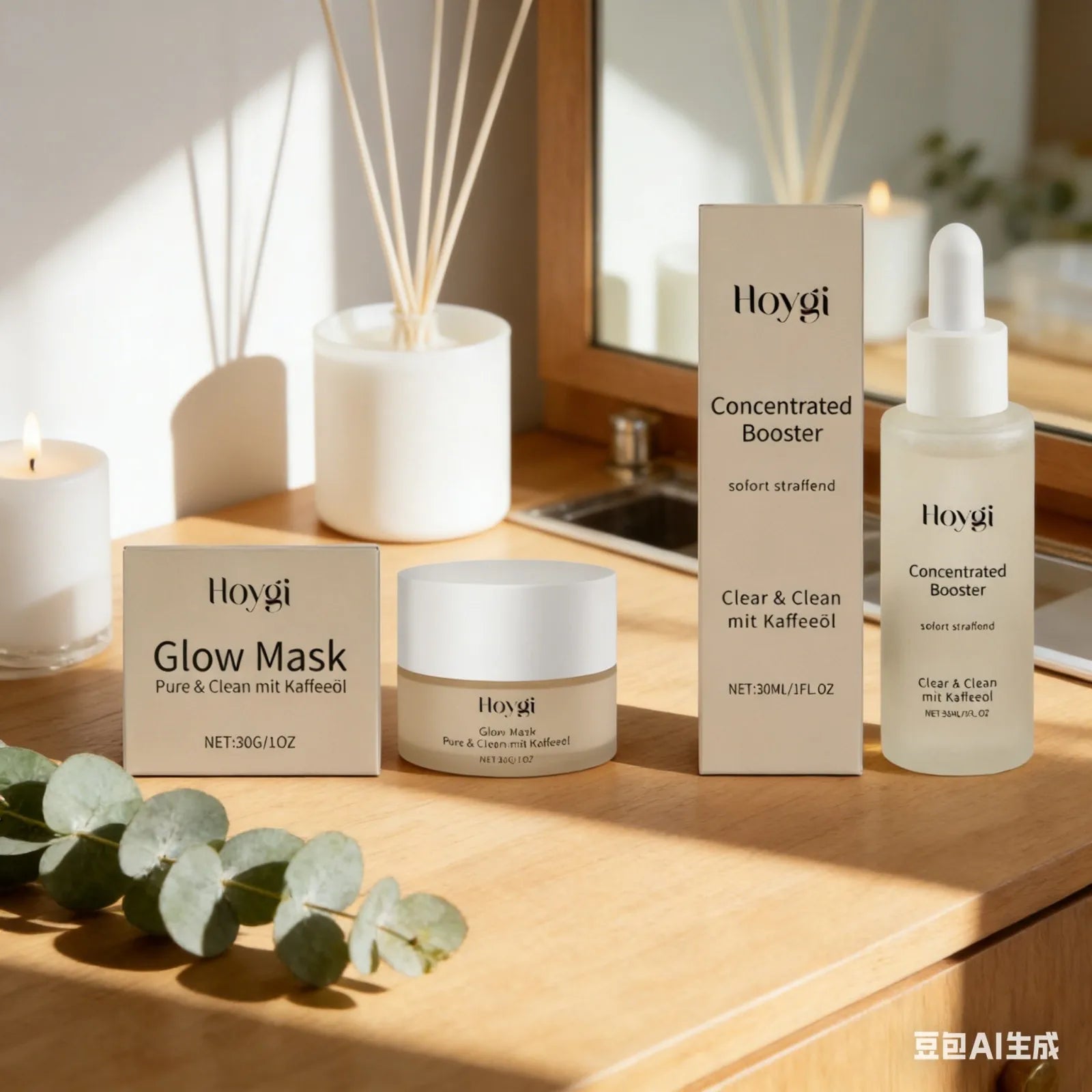 HOYGI — Firming Overnight Mask — Woman applying overnight mask on face