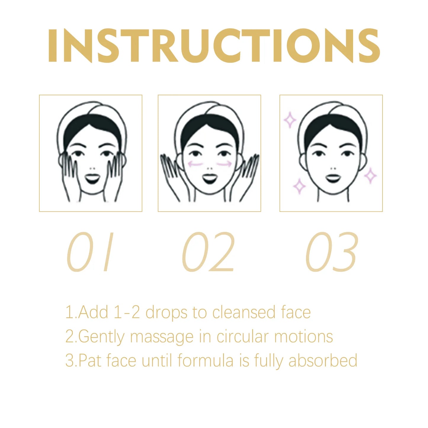 Facial serum bottle for skin tightening and firmer-looking skin