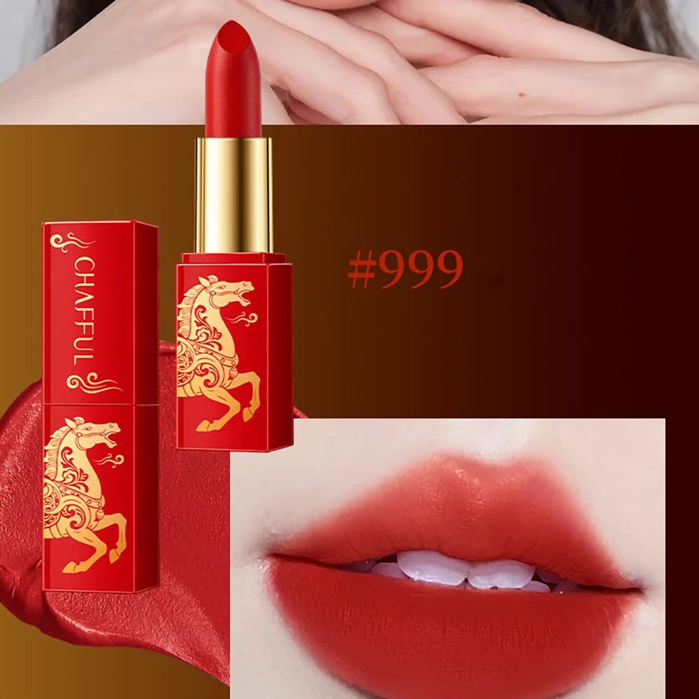 SkinSwaag Beauty — CHAFFUL Matte Lipstick — Full color range display