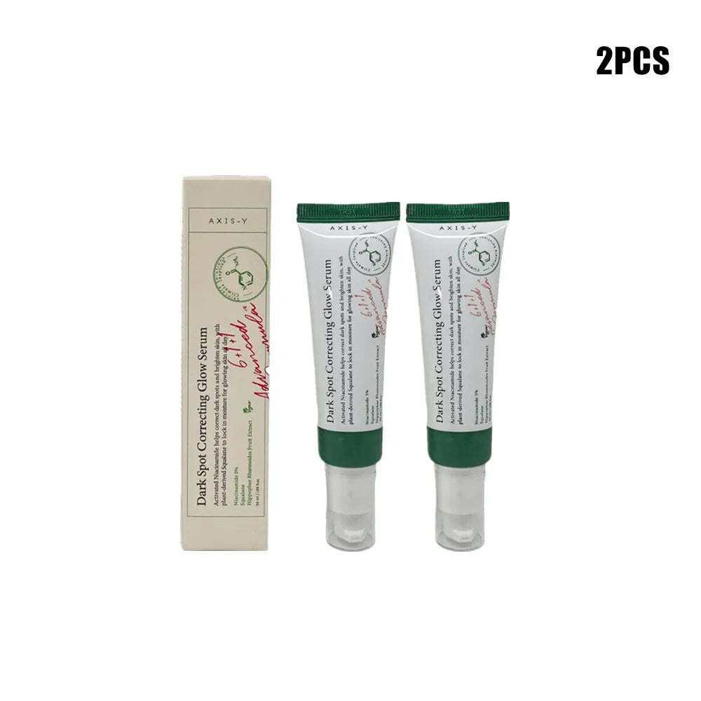 Dark spot correcting glow serum bottle with dropper