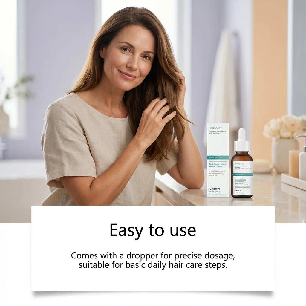 SkinSwaag Beauty — Gleam Xi Hair Serum — Hair density improvement demonstration