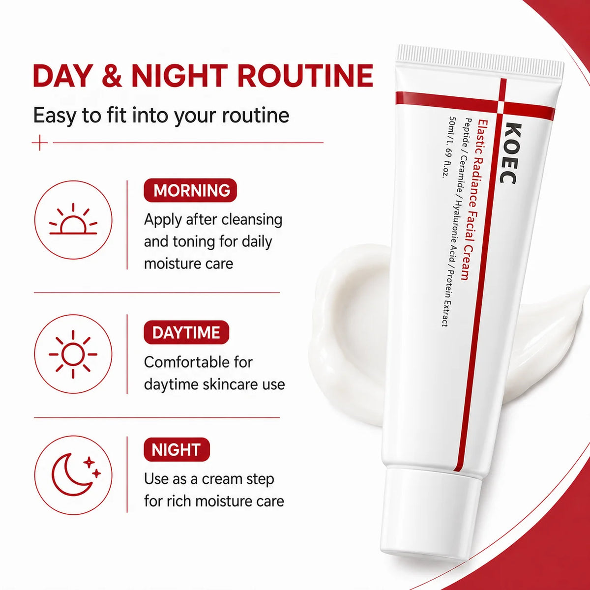 KOEC Elastic Radiance Facial Cream — 50 ml — product gallery image 3
