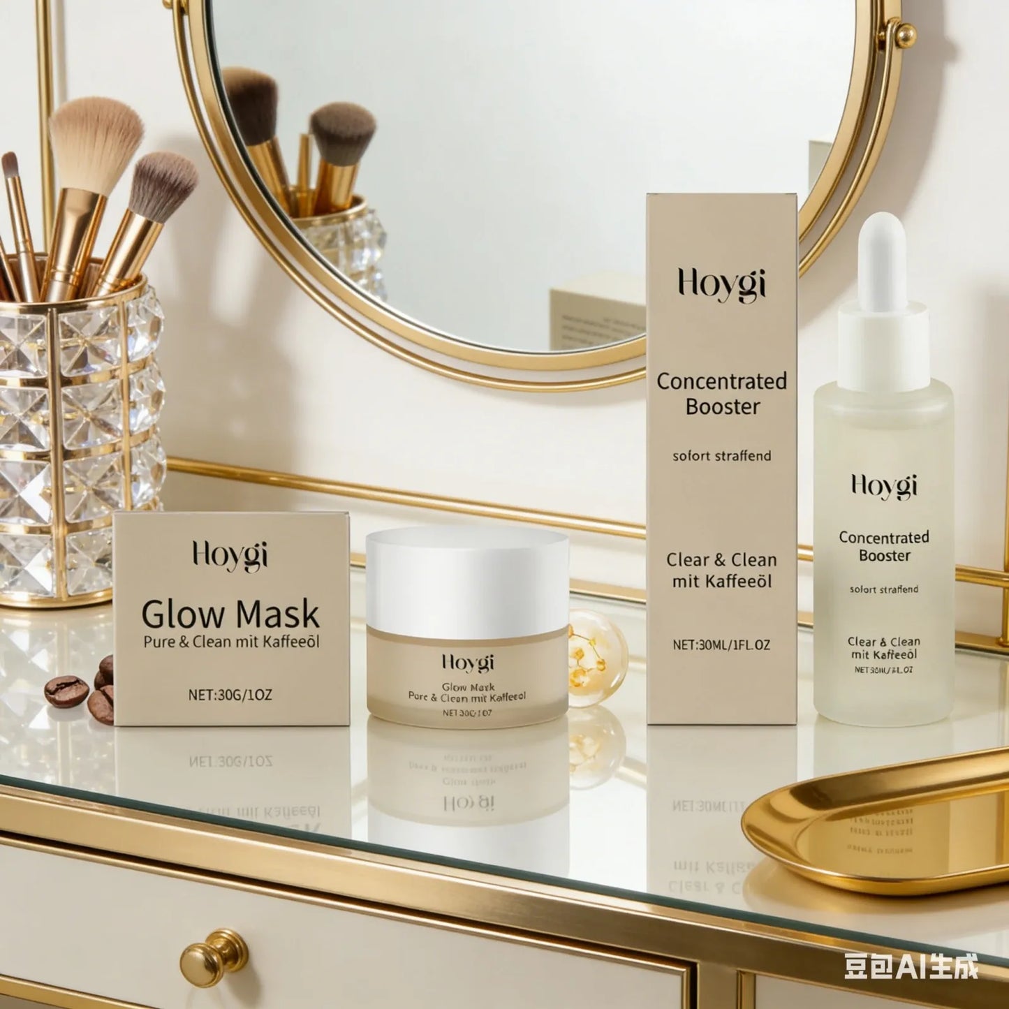 HOYGI — Firming Overnight Mask — Overnight skincare routine illustration