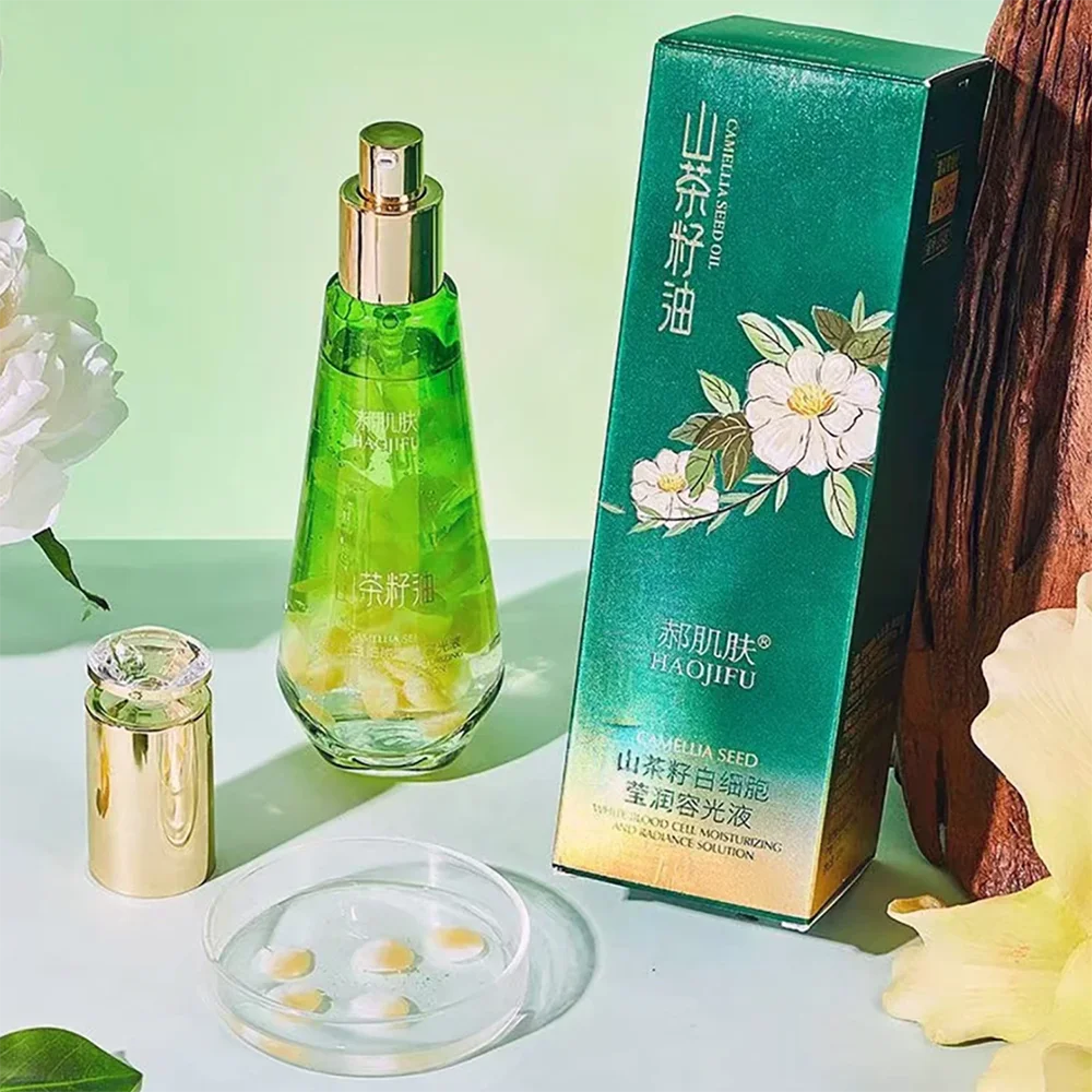 Camellia Seed Golden Peptide Essence Facial Care Brighten Moisturizing Soothing Oil Control Face Serum Korea skin care products